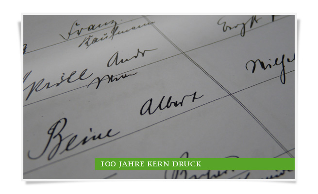 100 Jahre Kern Druck